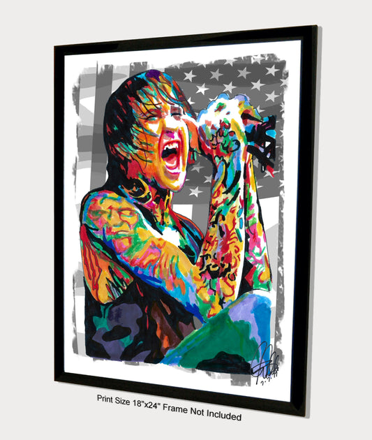 Mitch Lucker Suicide Silence Deathcore Music Poster Print Wall Art 18x24