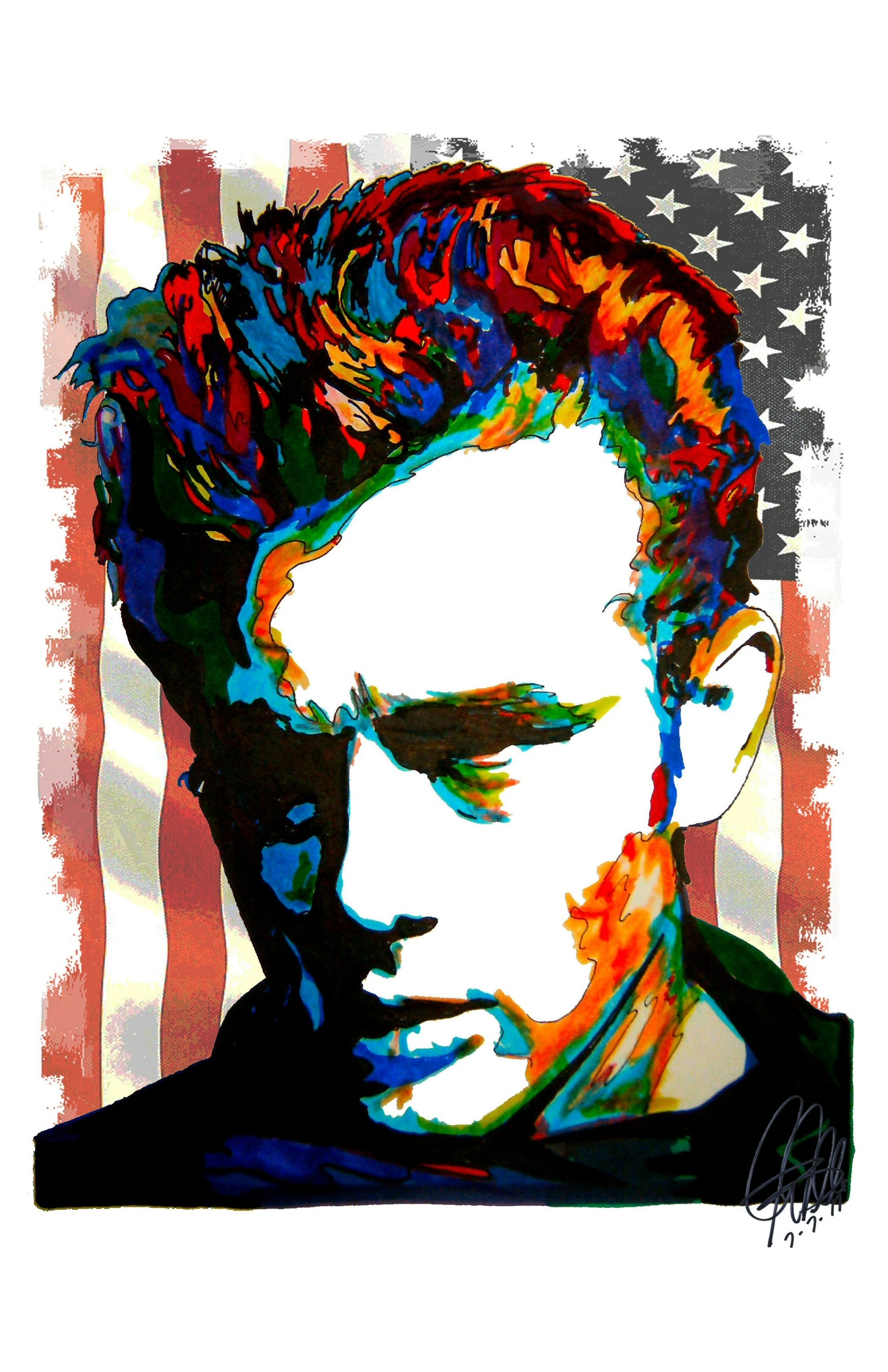 James Dean American Actor Movie Poster Print Wall Art 11x17