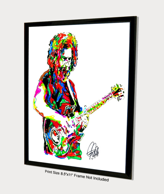 Jerry Garcia Grateful Dead Guitar Music Poster Print Wall Art 8.5x11