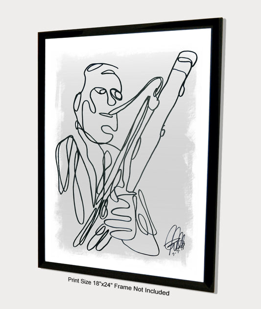 Bassoon Player Classical Music Poster Print Wall Art 18x24