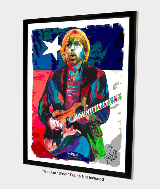 Trey Anastasio Phish Singer Guitar Rock Music Poster Print Wall Art 18x24