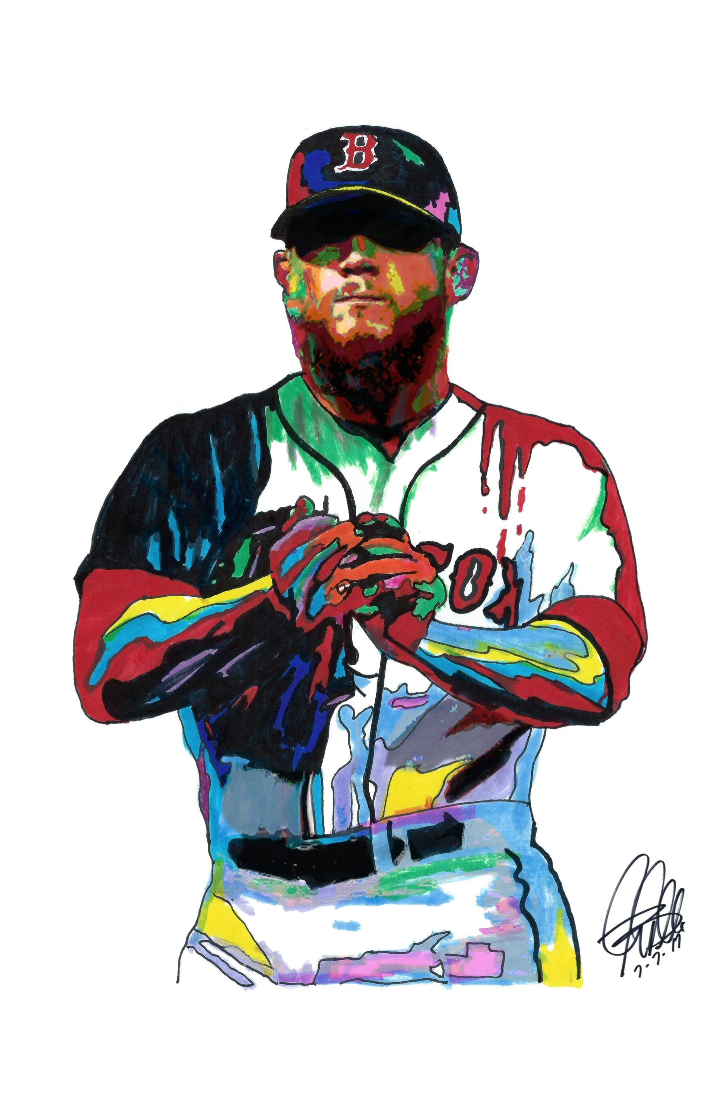 Craig Kimbrel Boston Red Sox Pitcher Baseball Print Poster Wall Art 11x17