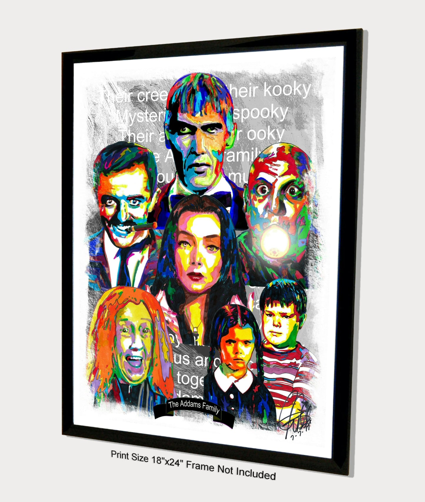 The Addams Family 1964 TV Series Poster Print Wall Art 18x24