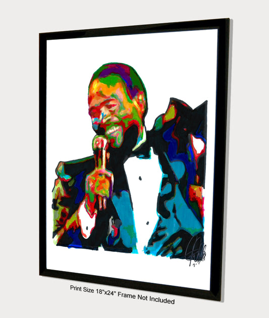 Marvin Gaye Singer R&B Music Poster Print Wall Art 18x24