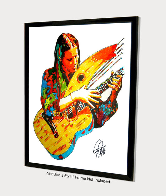 Michael Hedges Guitar Music Poster Print Wall Art 8.5x11