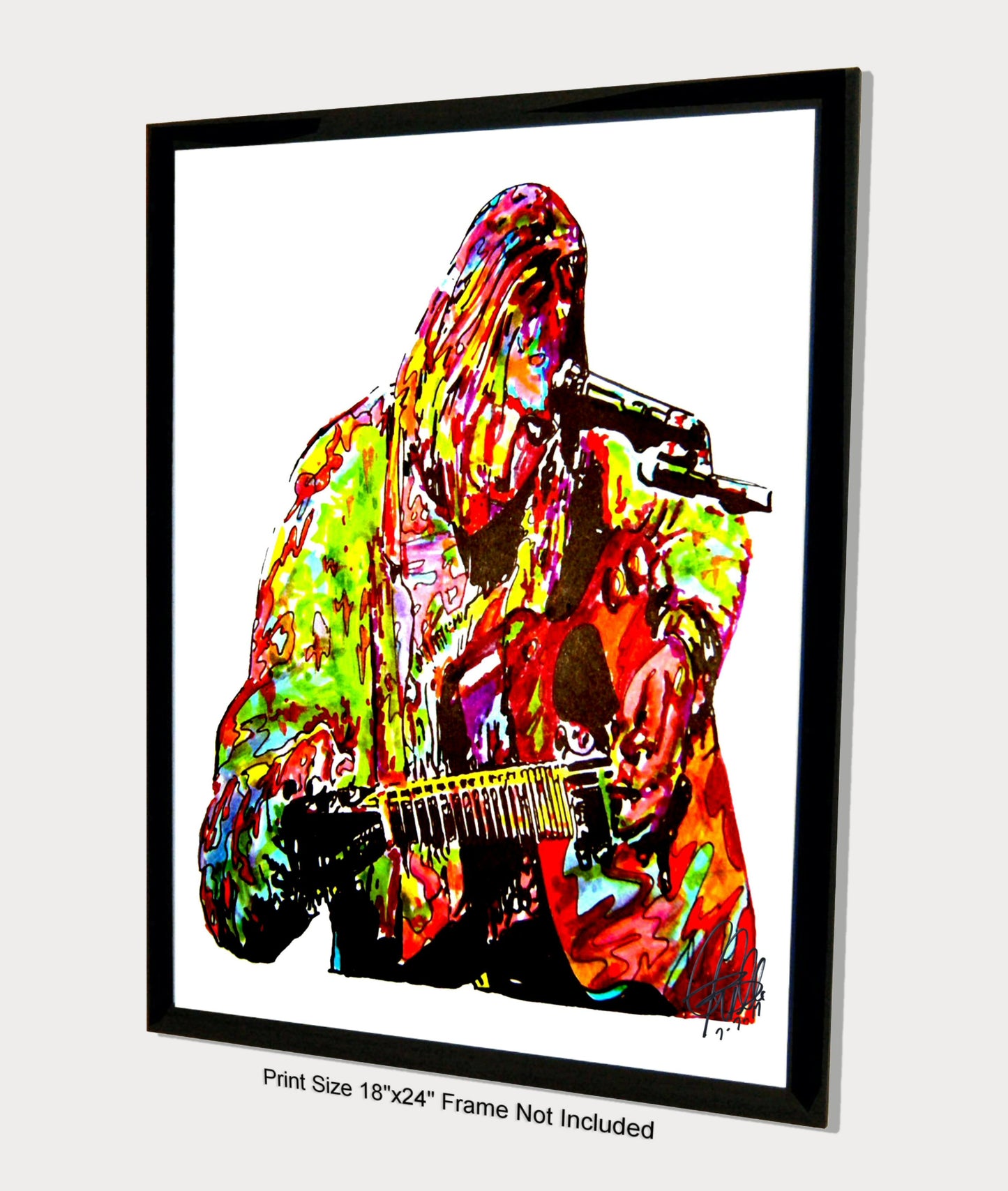 Kurt Cobain Nirvana Singer Rock Music Poster Print Wall Art 18x24