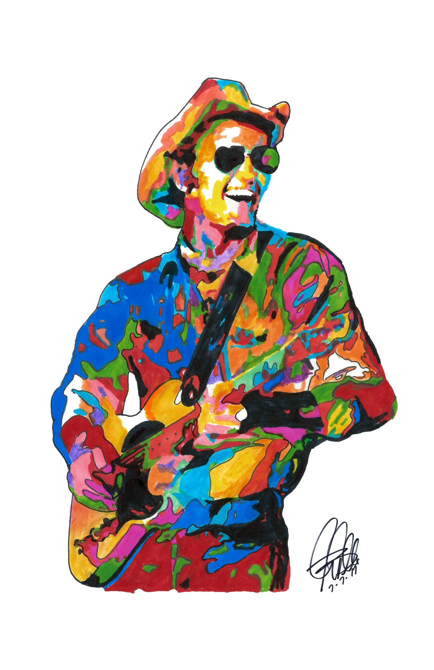 Jerry Reed Singer Guitar Country Rock Music Poster Print Wall Art 11x17