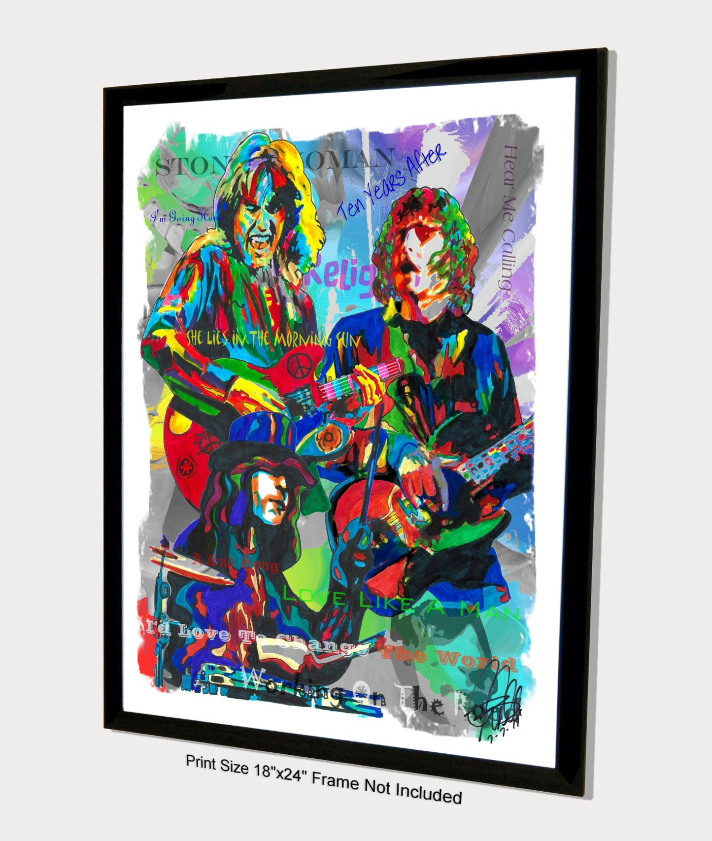 Ten Years After Blues Rock Music Poster Print Wall Art 18x24