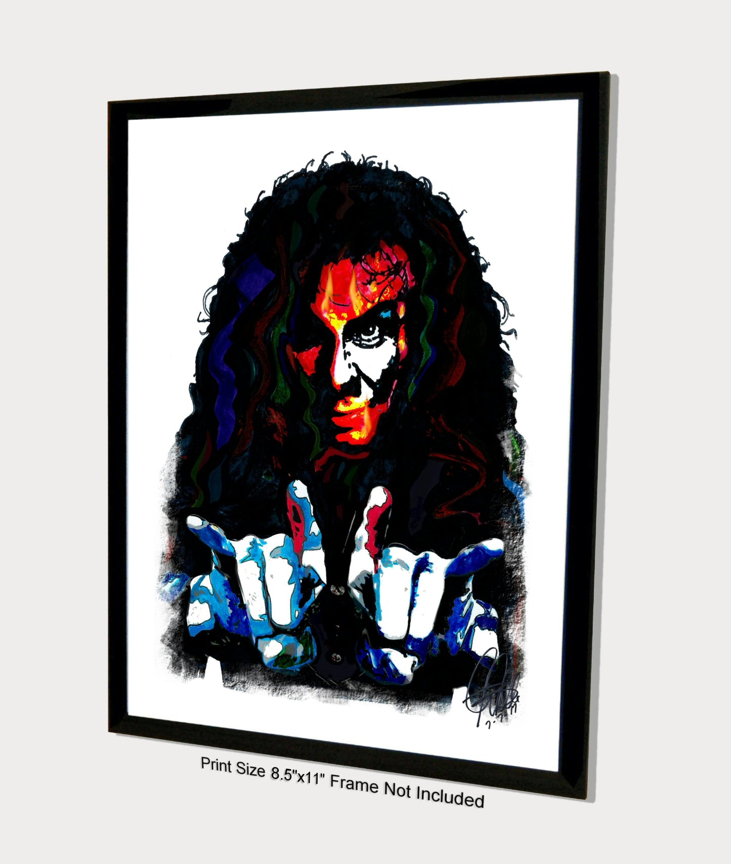 Ronnie James Dio Singer Heavy Metal Music Poster Print Wall Art 8.5x11