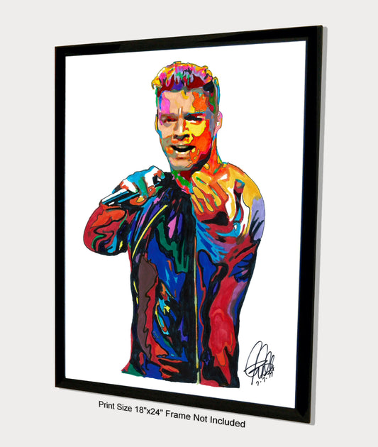 Ricky Martin Singer Latin Music Poster Print Wall Art 18x24