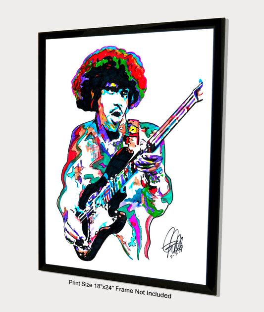 Phil Lynott Thin Lizzy Singer Rock Music Poster Print Wall Art 18x24