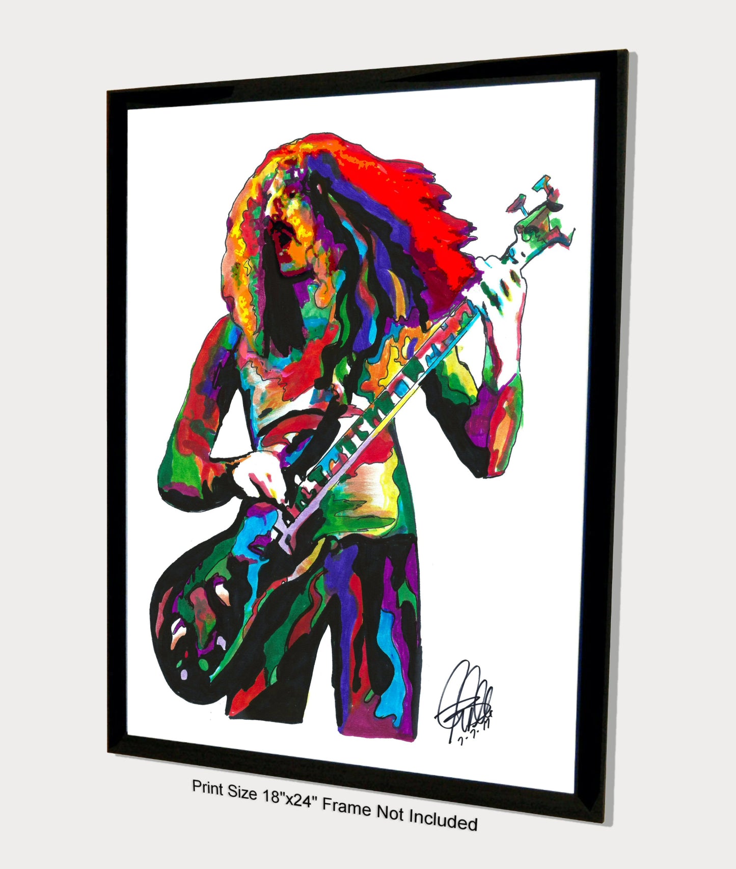 Geezer Butler Black Sabbath Bass Heavy Metal Music Print Poster Wall Art 18x24