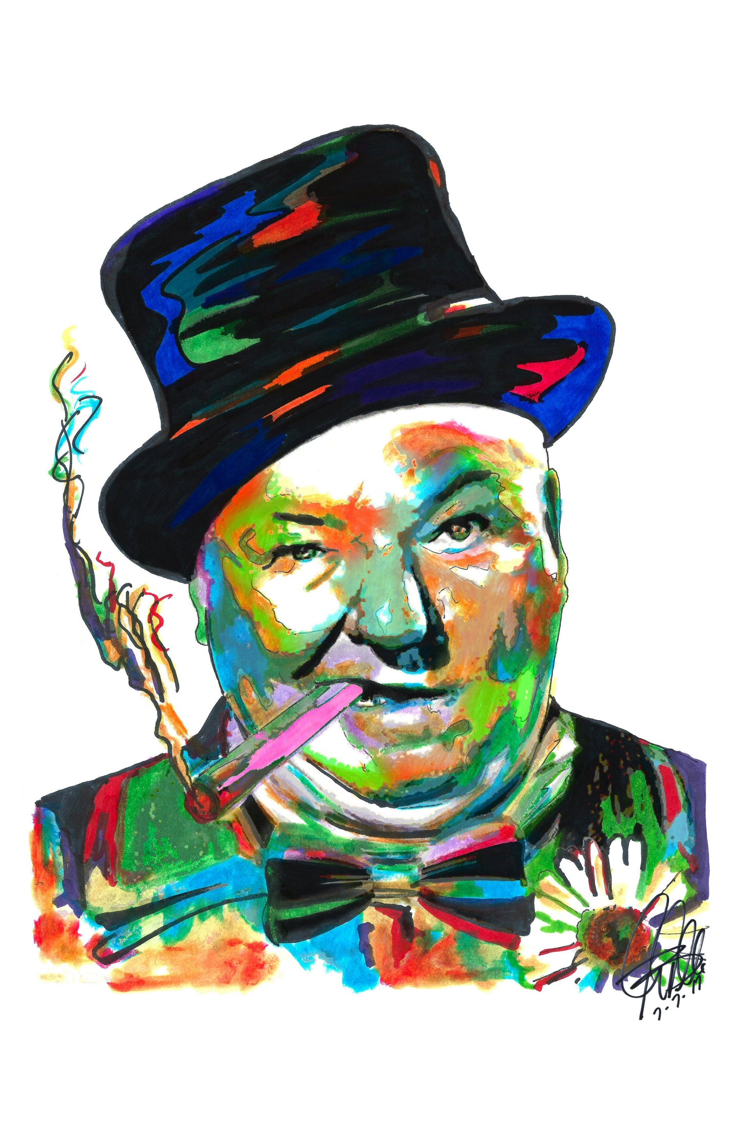 WC Fields American Comedian Actor Celebrities Poster Print Wall Art 11x17