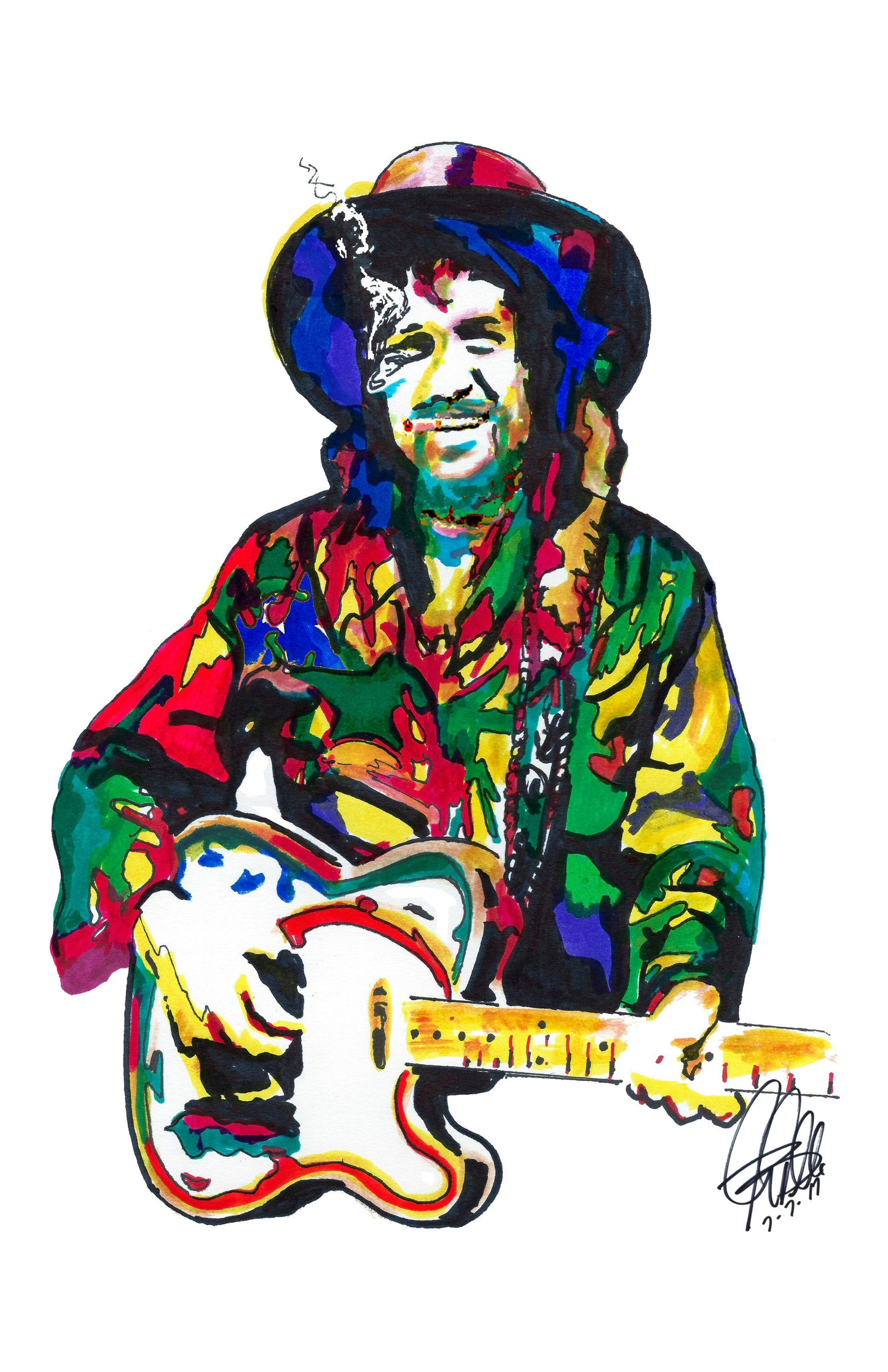 Waylon Jennings Singer Country Music Poster Print Tribute Wall Art 11x17