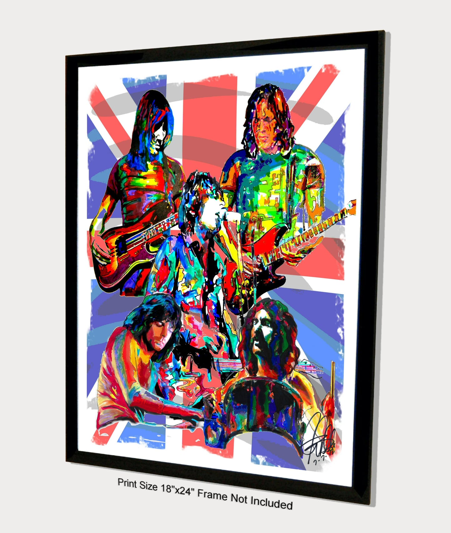 Pink Floyd Waters Gilmour Barrett Rock Music Poster Print Wall Art 18x24