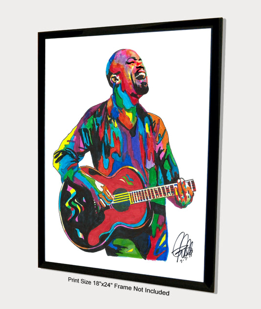 Darius Rucker Hootie & the Blowfish Rock R&B Music Poster Print Wall Art 18x24