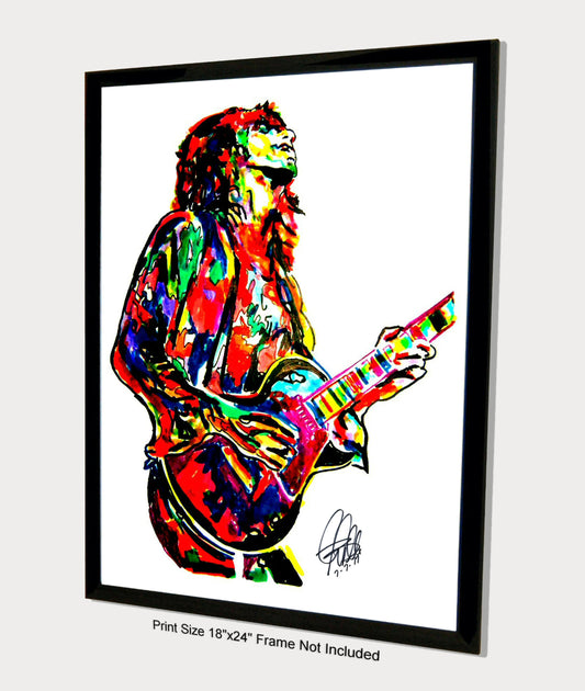 Keith Richards Guitar Rock Music Poster Print Wall Art 18x24