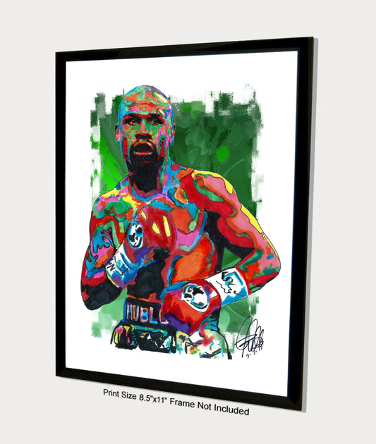 Floyd Mayweather Boxing Sports Poster Print Wall Art 8.5x11