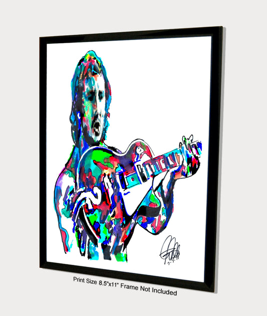 Pete Townshend The Who Guitar Rock Music Print Poster Wall Art 8.5x11