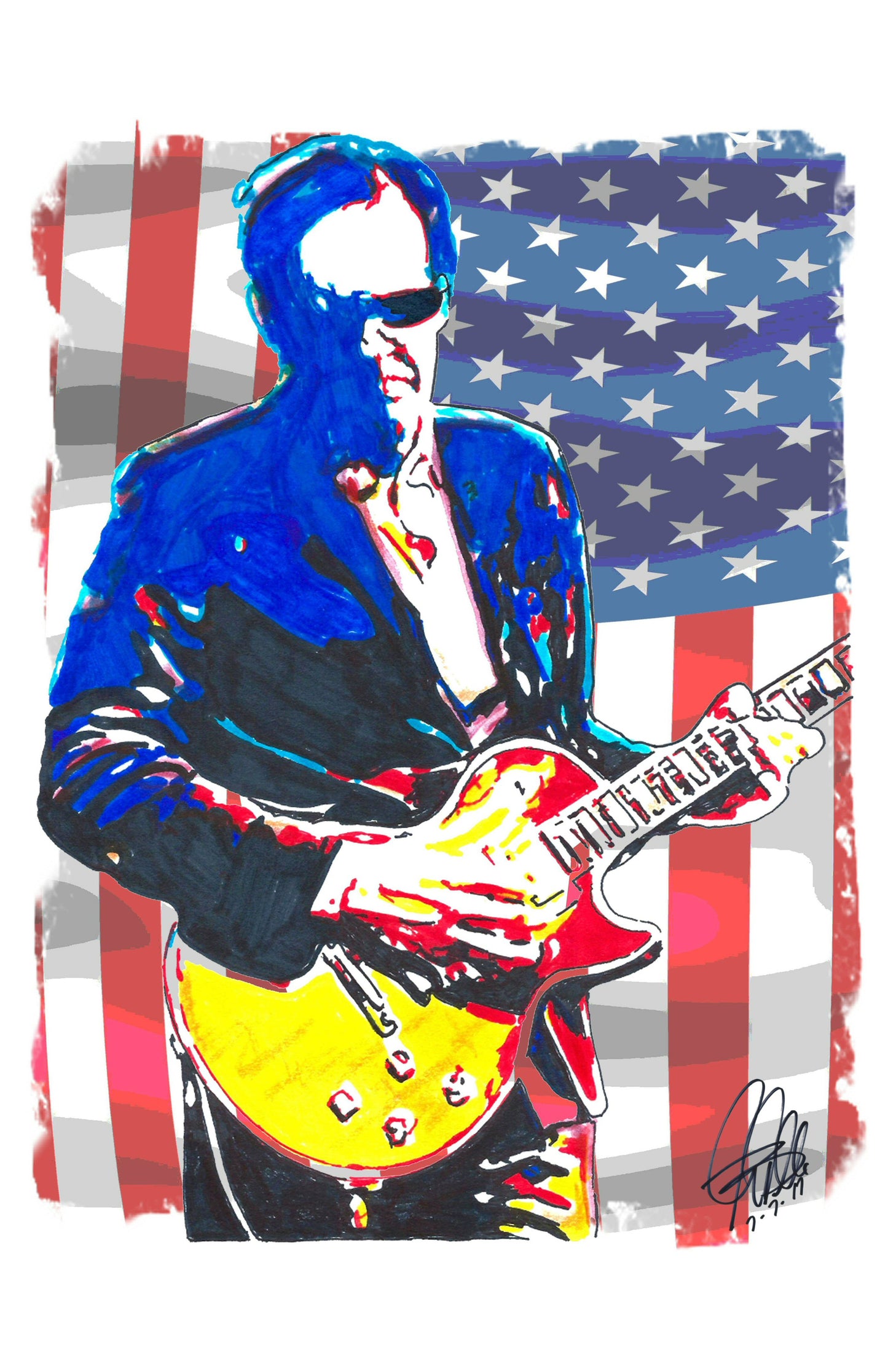 Joe Bonamassa Blues Guitar Music Poster Print Wall Art 11x17