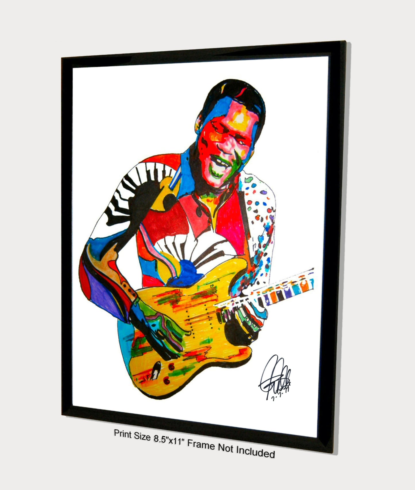 Robert Cray Singer Blues Rock Guitar Music Poster Print Wall Art 8.5x11