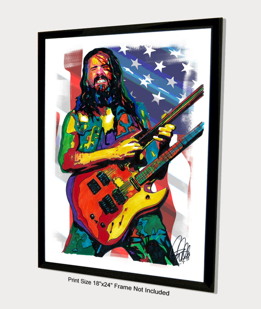 Ron Bumblefoot Thal Guitar Hard Rock Music Poster Print Wall Art 18x24