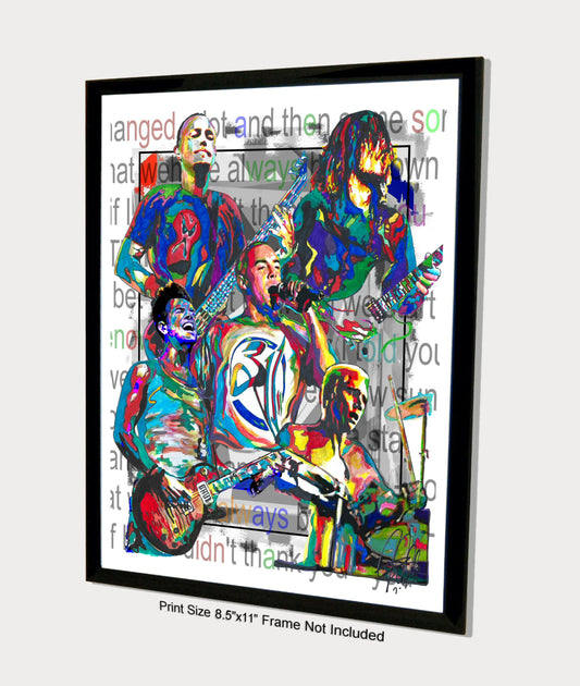 311 Nick Hexum Tim Mahoney Pnut Rap Rock Print Poster Wall Art 8.5x11