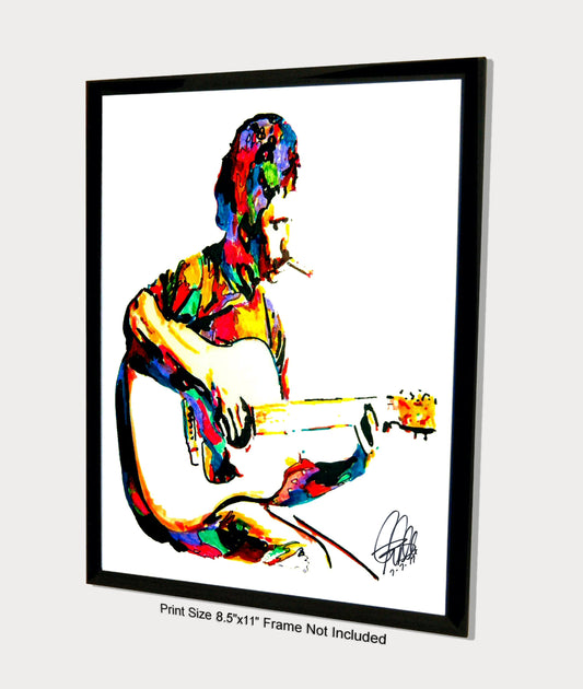 Jim Croce Singer Guitar Folk Rock Music Poster Print Wall Art 8.5x11