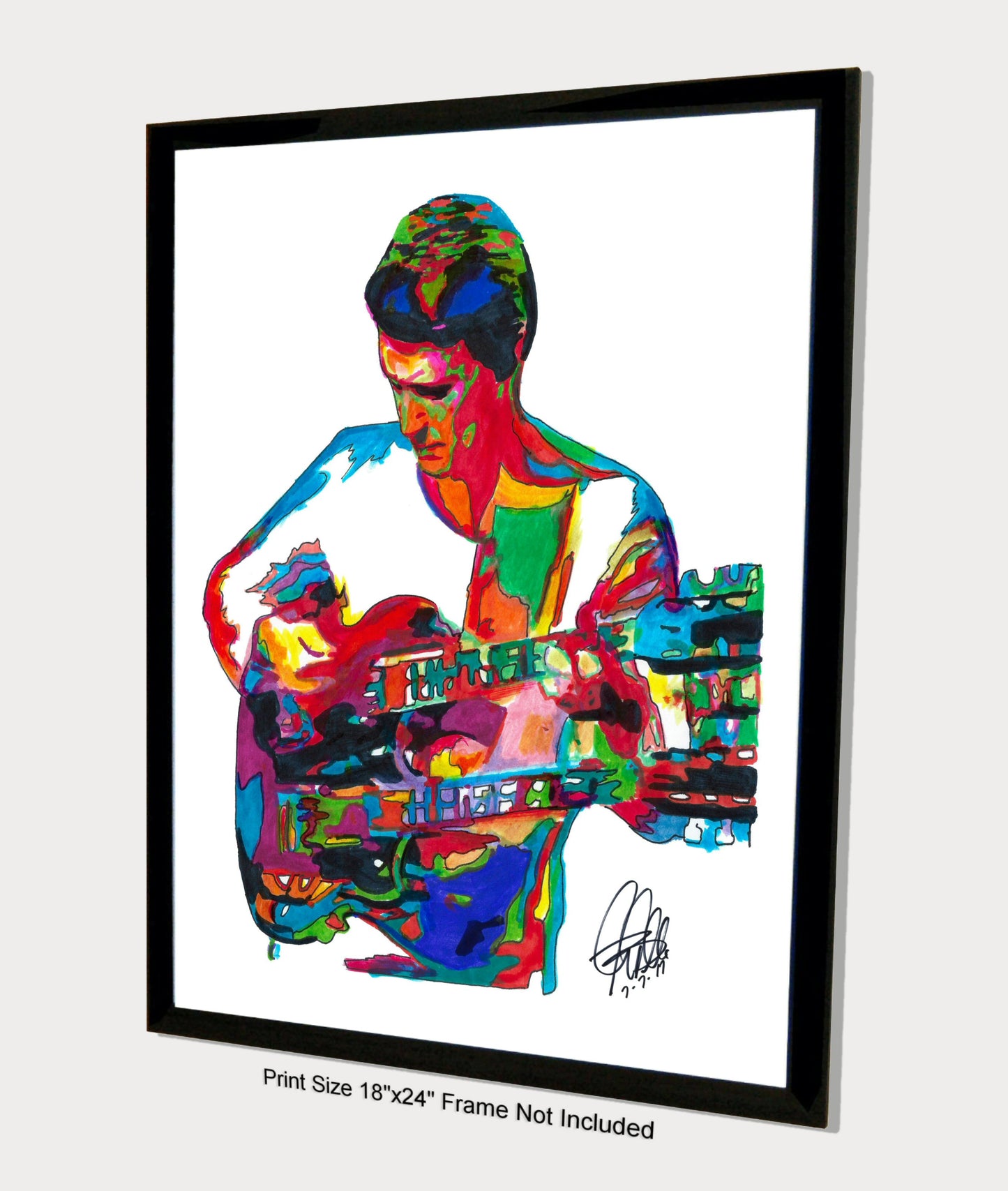 John McLaughlin Mahavishnu Orchestra Guitar Poster Print Wall Art 18x24