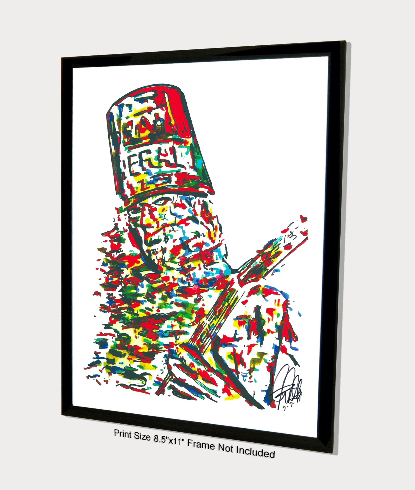 Buckethead Alternative Rock Metal Music Print Poster Wall Art 8.5x11