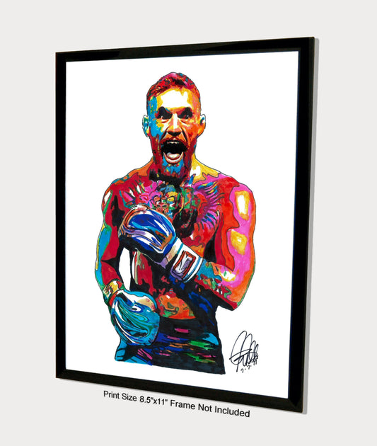 Conor McGregor Martial Arts Boxing UFC Poster Print Wall Art 8.5x11