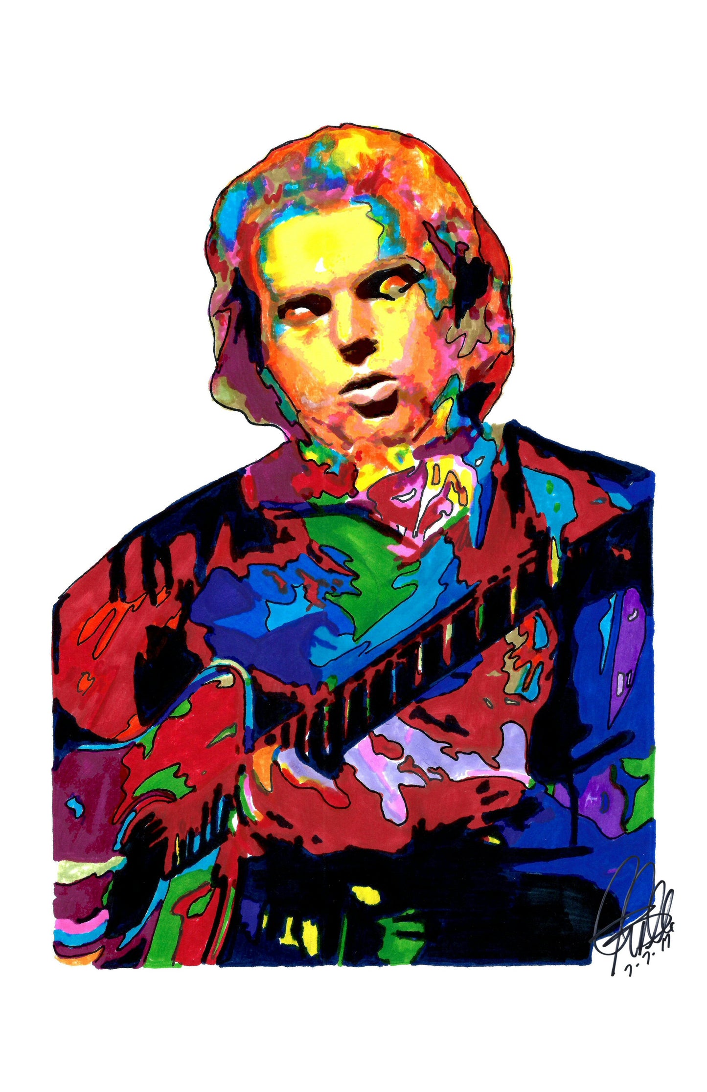 Van Morrison Singer Rock Music Poster Print Wall Art 11x17