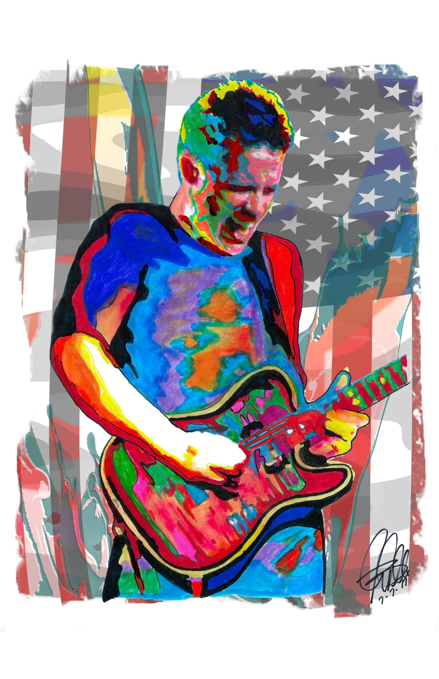 Jonny Lang Guitar Singer Blues Rock Music Poster Print Wall Art 11x17