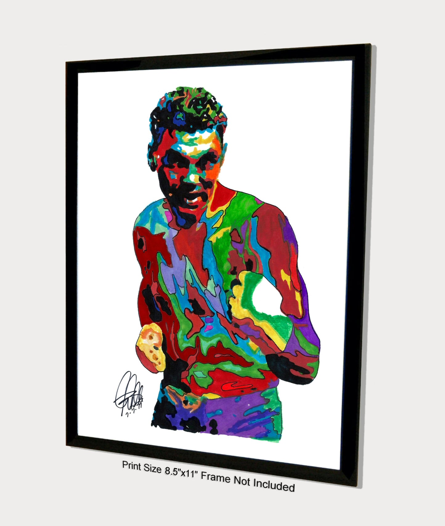 Jack Dempsey Boxing Sports Poster Print Wall Art 8.5x11