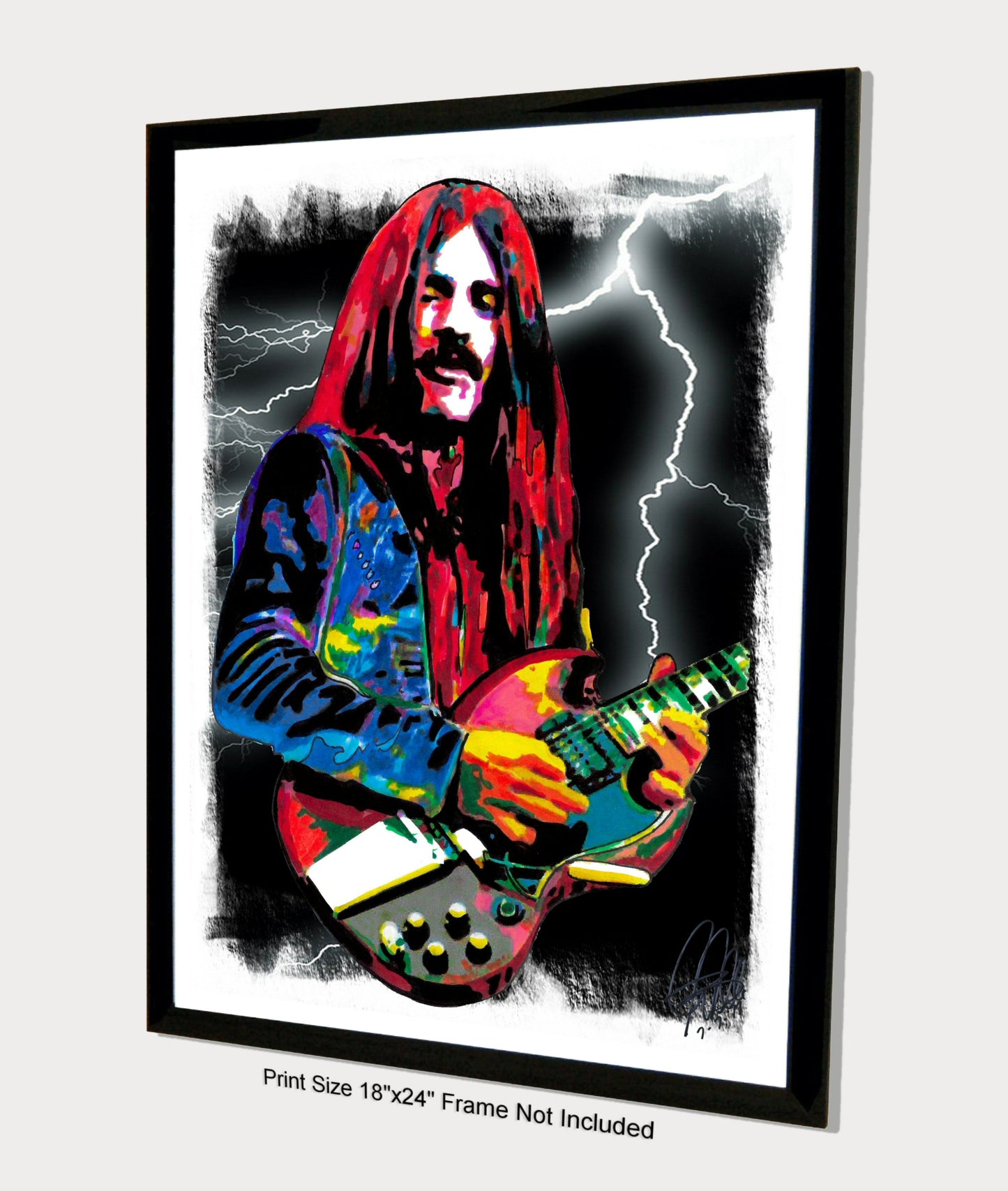 Frank Marino Mahogany Rush Guitar Hard Rock Music Poster Print Wall Art 18x24