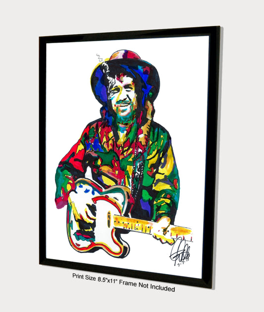 Waylon Jennings Singer Country Music Poster Print Tribute Wall Art 8.5x11