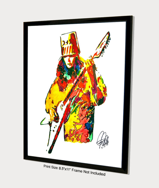 Buckethead Guitar Prog Metal Rock Music Poster Print Wall Art 8.5x11