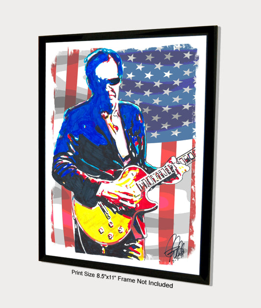 Joe Bonamassa Blues Guitar Music Poster Print Wall Art 8.5x11