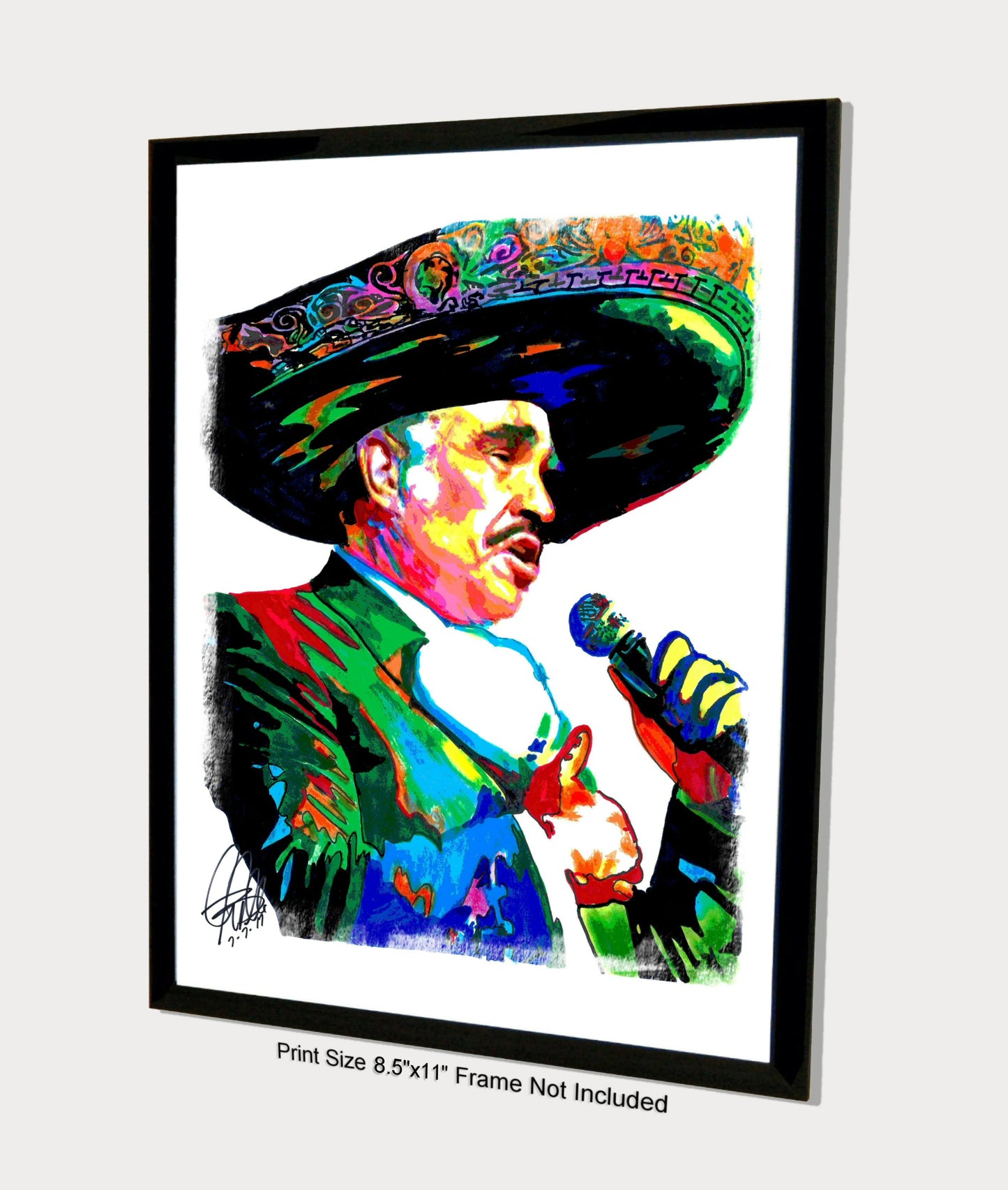 Vicente Fernandez Singer Mexican Music Print Poster Wall Art 8.5x11