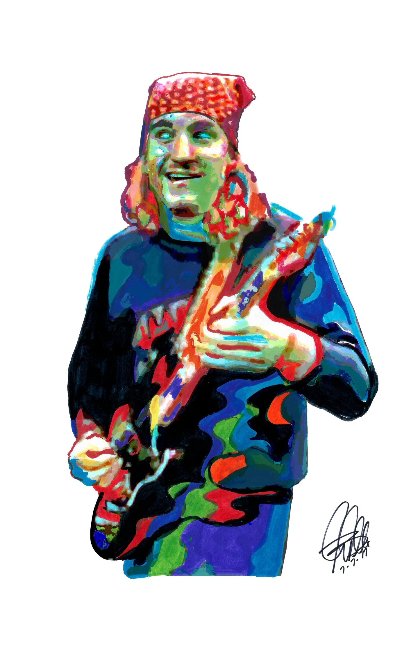 Joe Walsh Eagles Singer Guitar Rock Music Poster Print Wall Art 11x17