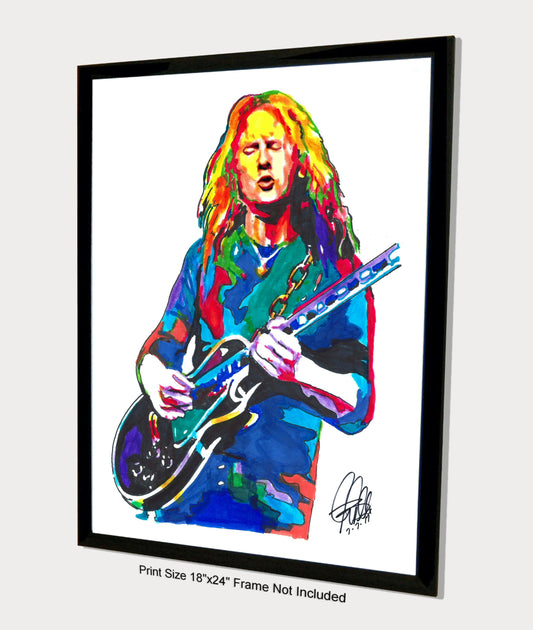 Jerry Cantrell Alice in Chains Guitar Rock Music Print Poster Wall Art 18x24