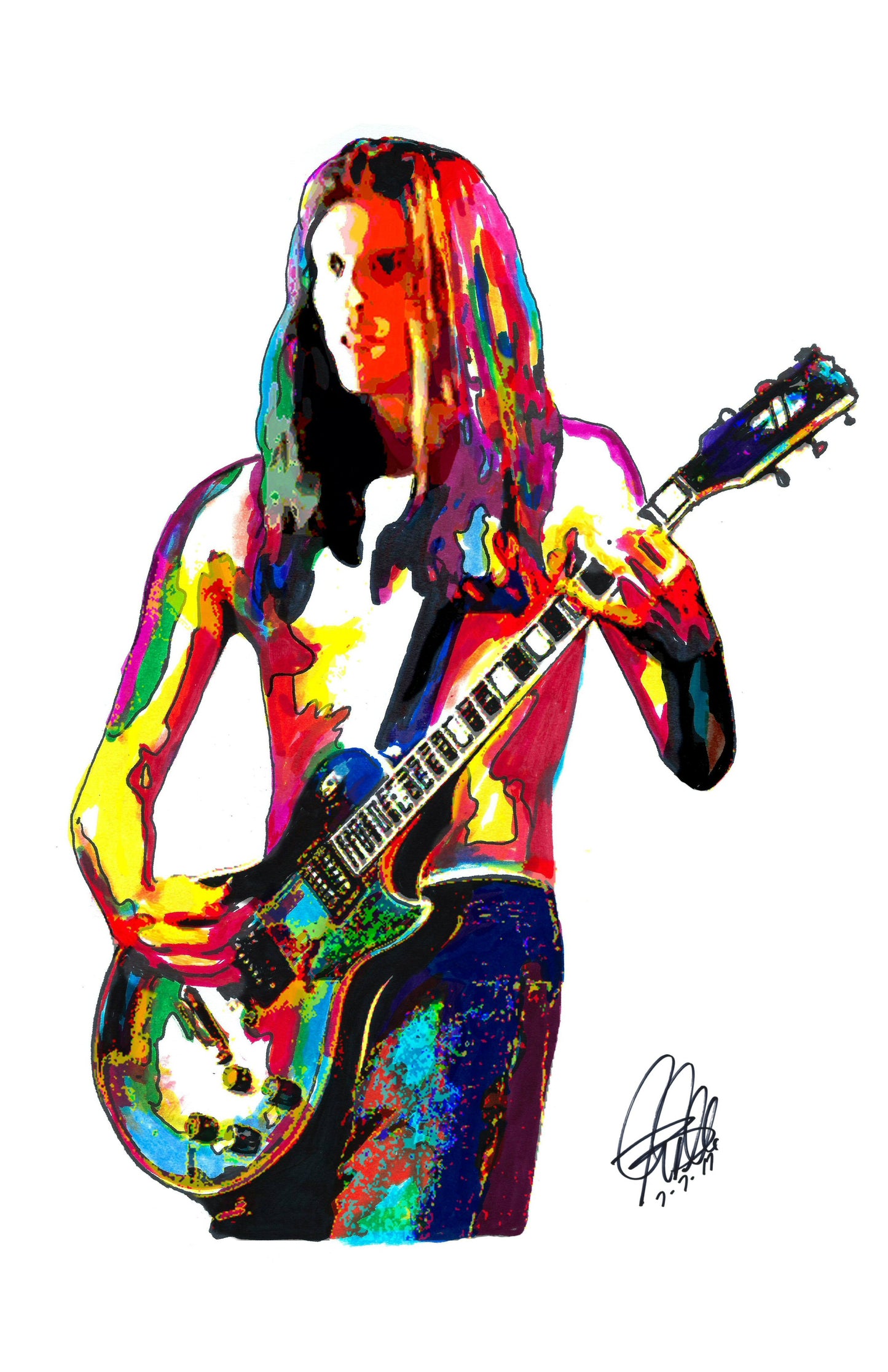 Adam Jones Tool Guitar Rock Music Poster Print Wall Art 11x17