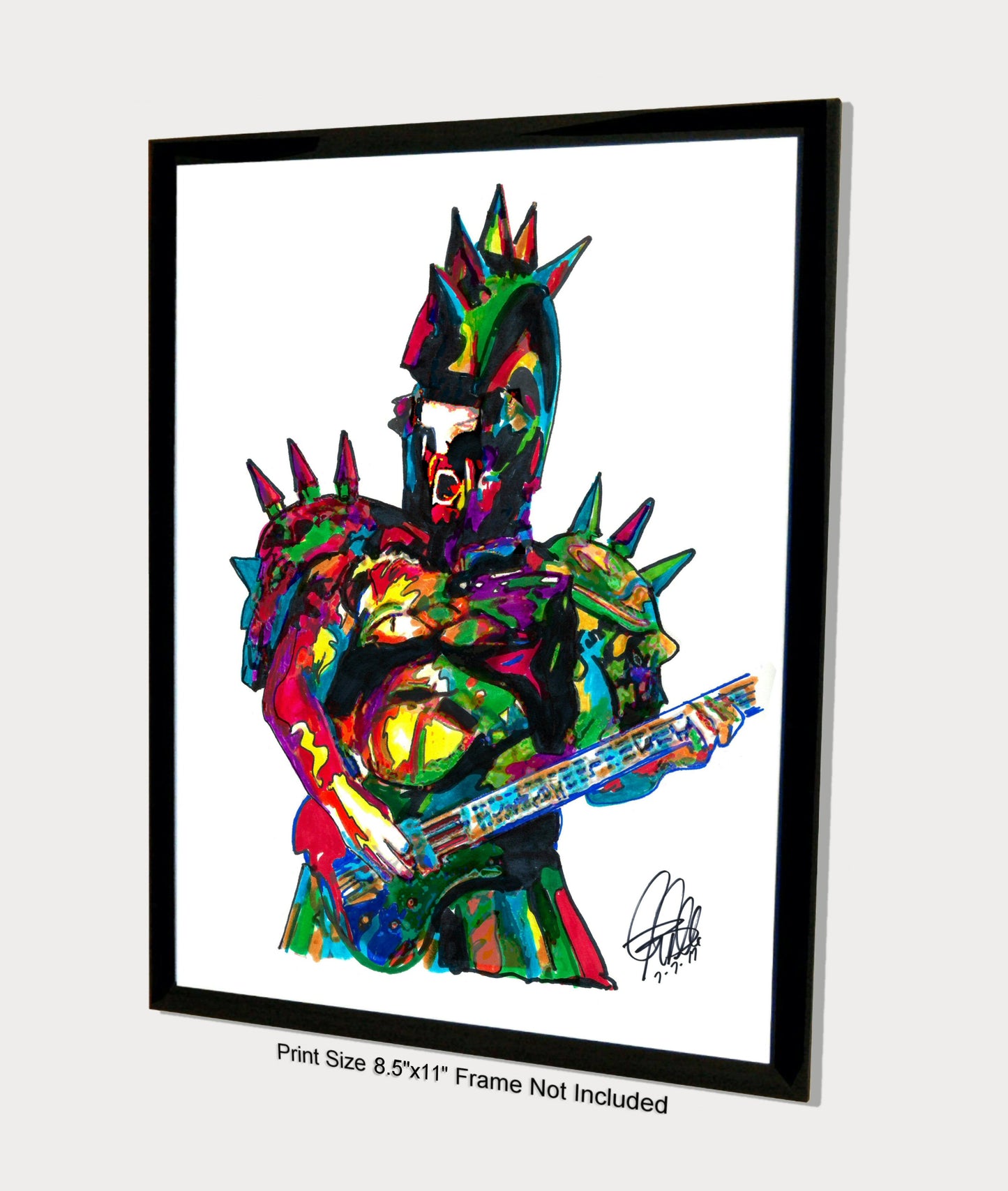 Beefcake the Mighty GWAR Bass Shock Rock Print Poster Wall Art 8.5x11