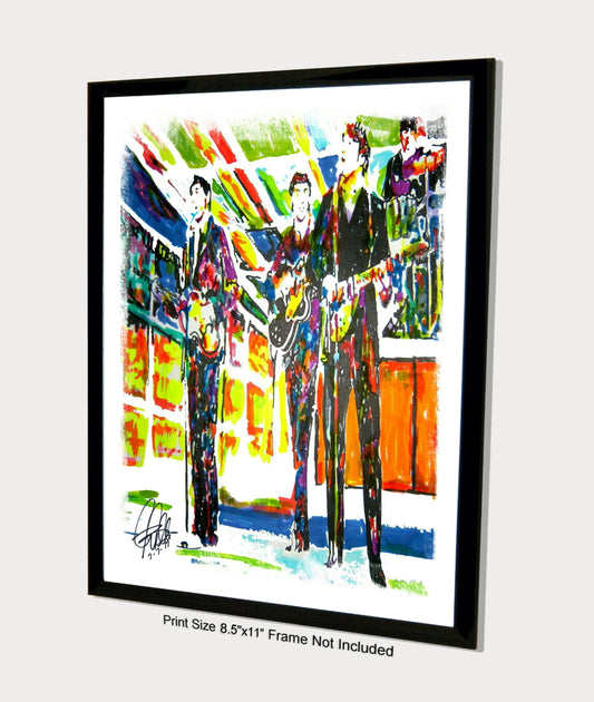 The Beatles Lennon McCartney Harrison Ringo Pop Music Poster Print 8.5x11