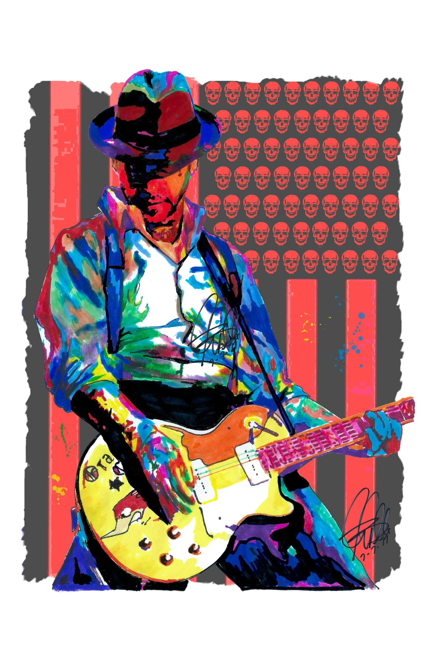 Mike Ness Social Distortion Singer Guitar Music Poster Print Wall Art 11x17