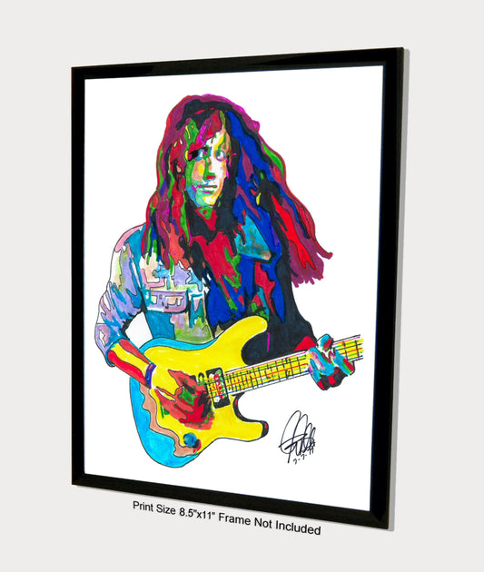 Jason Becker Guitar Rock Music Poster Print Wall Art 8.5x11