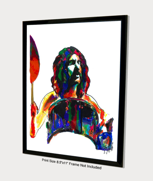 Nick Mason Pink Floyd Drums Rock Music Poster Print Wall Art 8.5x11