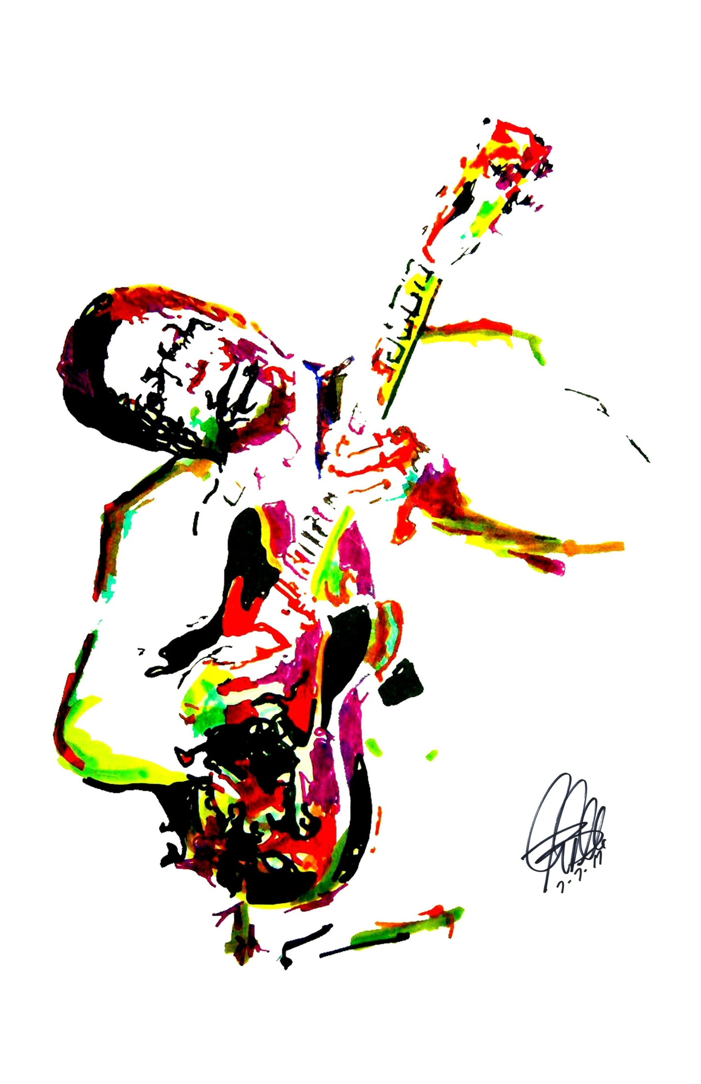 BB King Singer Guitar Blues Music Print Poster Wall Art 11x17