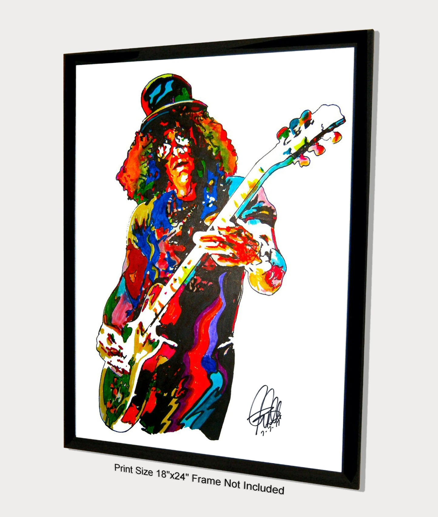 Slash Guns N Roses Guitar Hard Rock Music Poster Print Wall Art 18x24