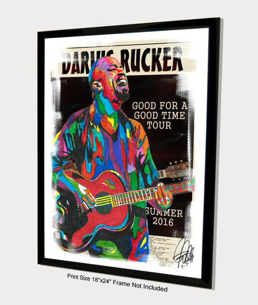 Darius Rucker Hootie & the Blowfish Rock Music Poster Print Wall Art 18x24